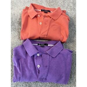 Cremieux Classics Men's Polo Shirts Lot Of 2 Favorite Salmon And Purple Size XL